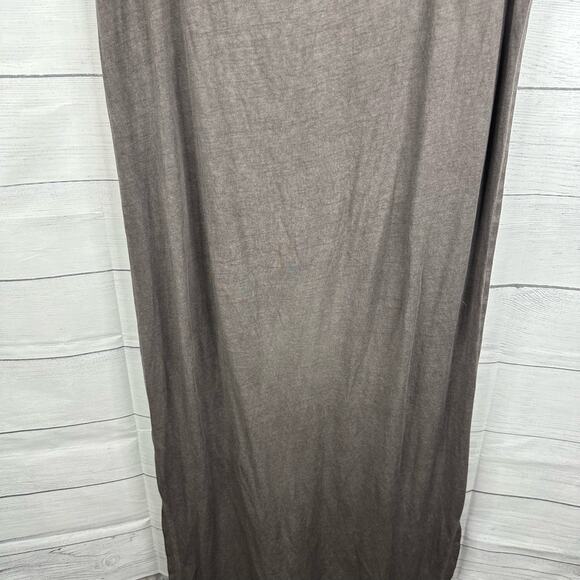 Cloth & Stone Womens size Large Cold Shoulder Midi Dress Gray Beachy Coastal - Picture 7 of 9